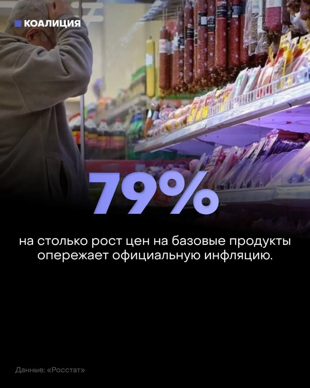За январь–июль базовый набор продуктов подорожал на 8,5% при инфляции около 4,8%. Рост затронул овощи, сахар и мясо; доля расходов на еду достигает рекордно высокого уровня, и многие покупают продукты рядом с домом, чтобы экономить.